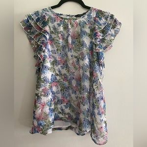 Walter Baker Floral Blouse Size Medium